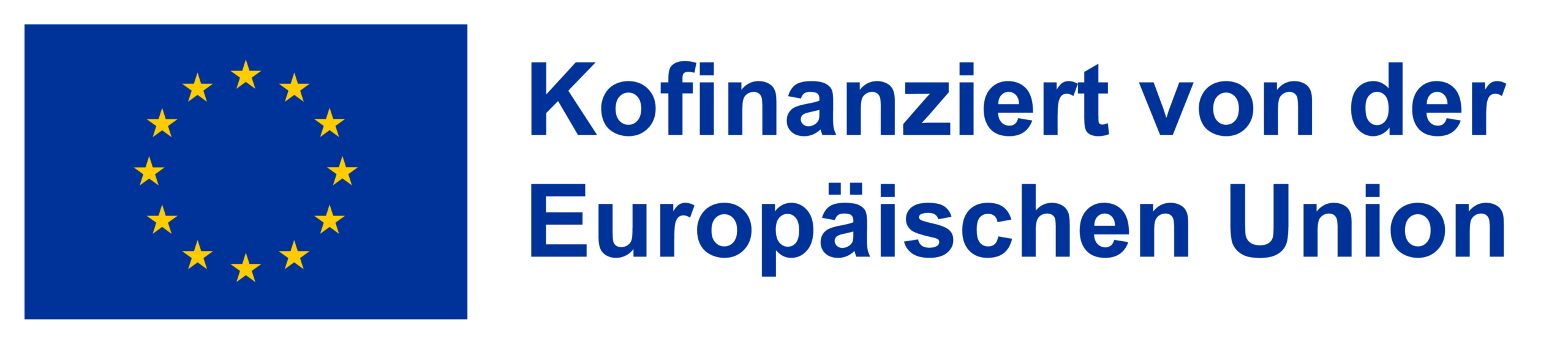 Logo mit Europaflagge: Kofinanziert von der Europäischen Union